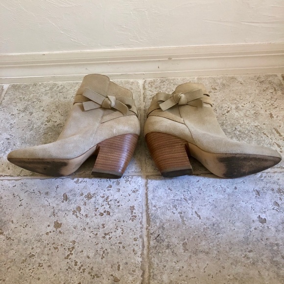 Tan suede ankle boots - Picture 4 of 8